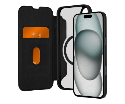 Etui / obudowa na smartfona Puro Book Mag MagSafe z klapką i schowkiem na karty do iPhone 16